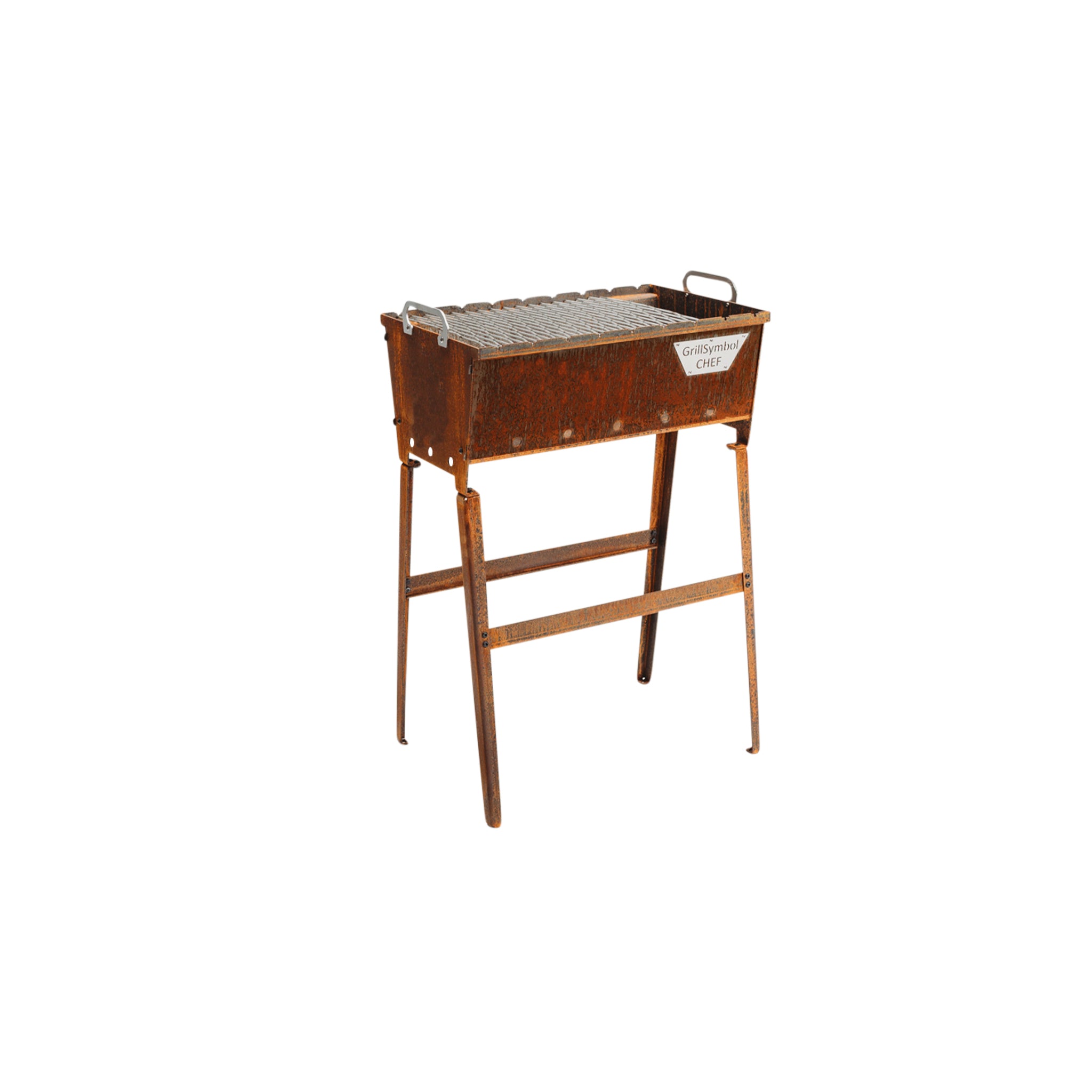 Hiiligrilli Naked Chef XS – Corten Teräs 55 × 35 × 77 cm