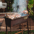 Hiiligrilli Naked Chef XS – Corten Teräs 55 × 35 × 77 cm
