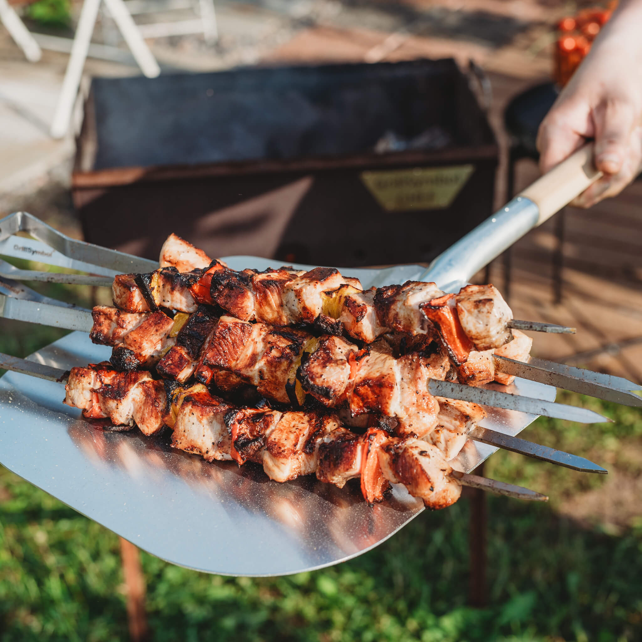 Hiiligrilli Naked Chef XS – Corten Teräs 55 × 35 × 77 cm