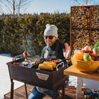 Hiiligrilli Naked Chef XS – Corten Teräs 55 × 35 × 77 cm