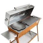 Hiiligrilli Chef – Corten Teräs 128 × 35 × 95 cm