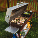 Hiiligrilli Chef XL – Corten Teräs 151 × 35 × 95 cm