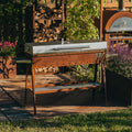 Hiiligrilli Chef XL – Corten Teräs 151 × 35 × 95 cm
