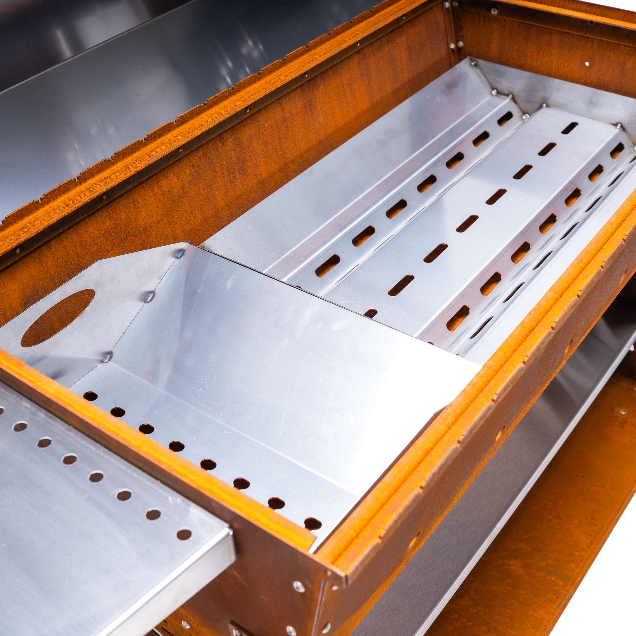 Hiiligrilli Chef XXL – Corten Teräs 179 × 63 × 113 cm