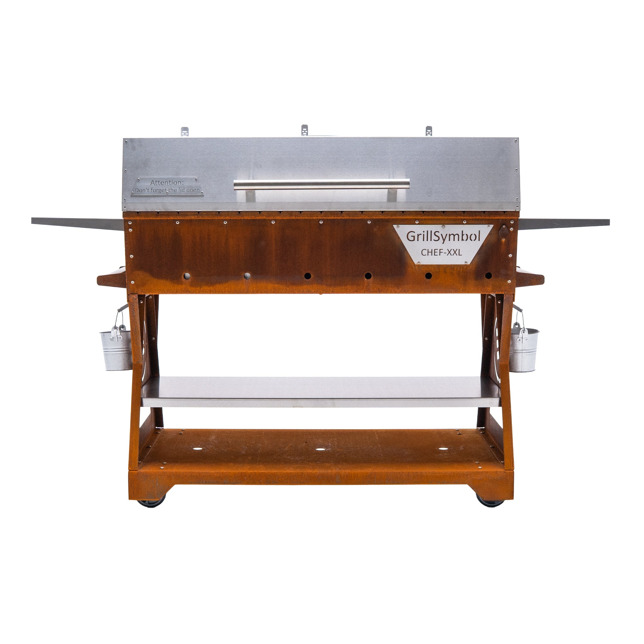 Hiiligrilli Chef XXL – Corten Teräs 179 × 63 × 113 cm