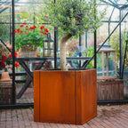 Corten-Teräs Istutusastia Neliö CLARA – 5 Kokoa