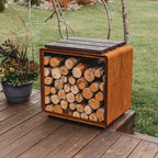 Puukori Enzo S – Corten Teräs 48 × 47 × 37 cm