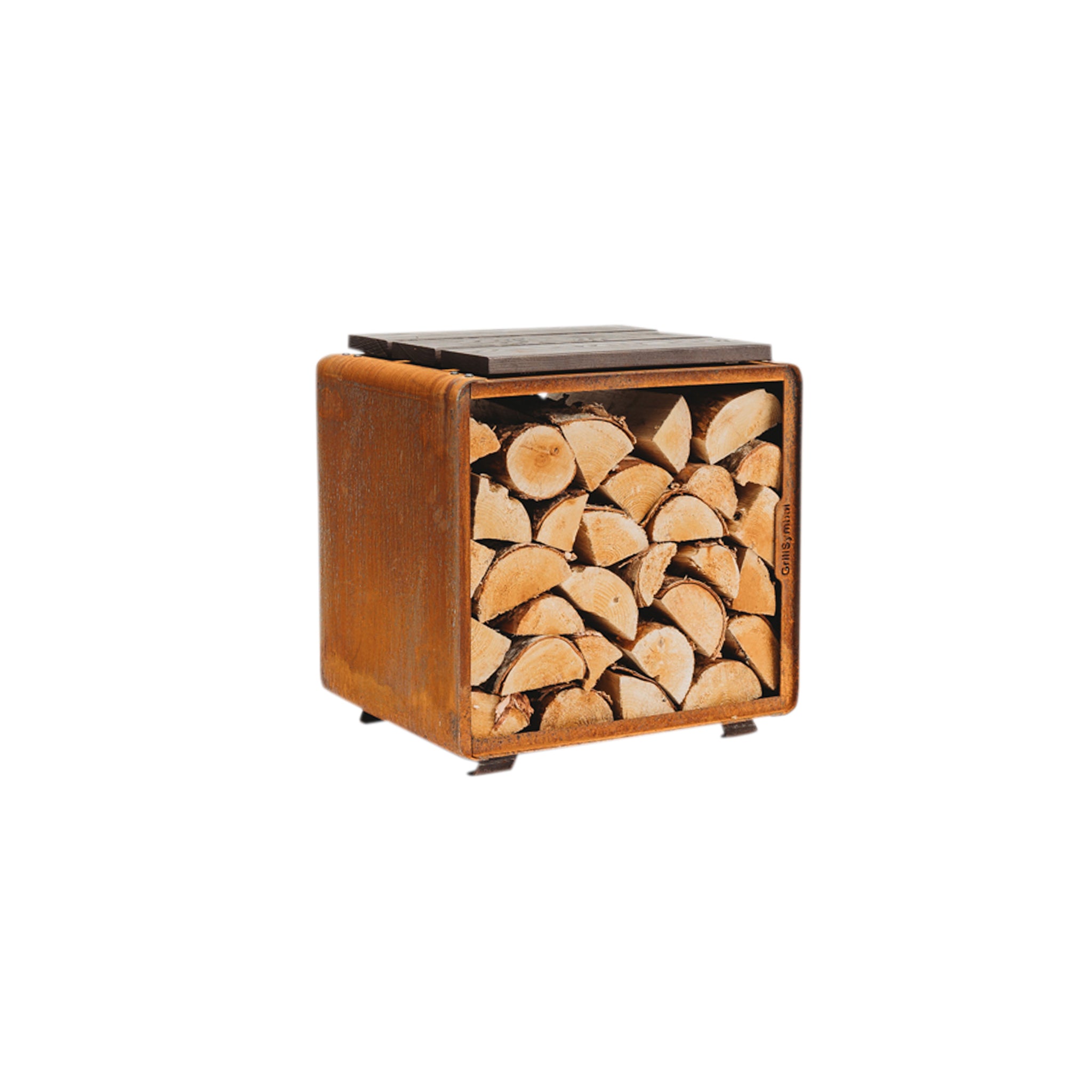 Puukori Enzo S – Corten Teräs 48 × 47 × 37 cm
