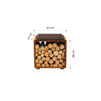 Puukori Enzo S – Corten Teräs 48 × 47 × 37 cm