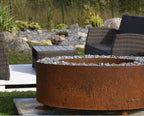 Luna – Corten Teräs Ulkotulisija ø 119 cm