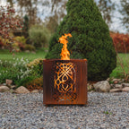 Laterna – Corten Teräs Ulkotulisija 48 × 48 cm