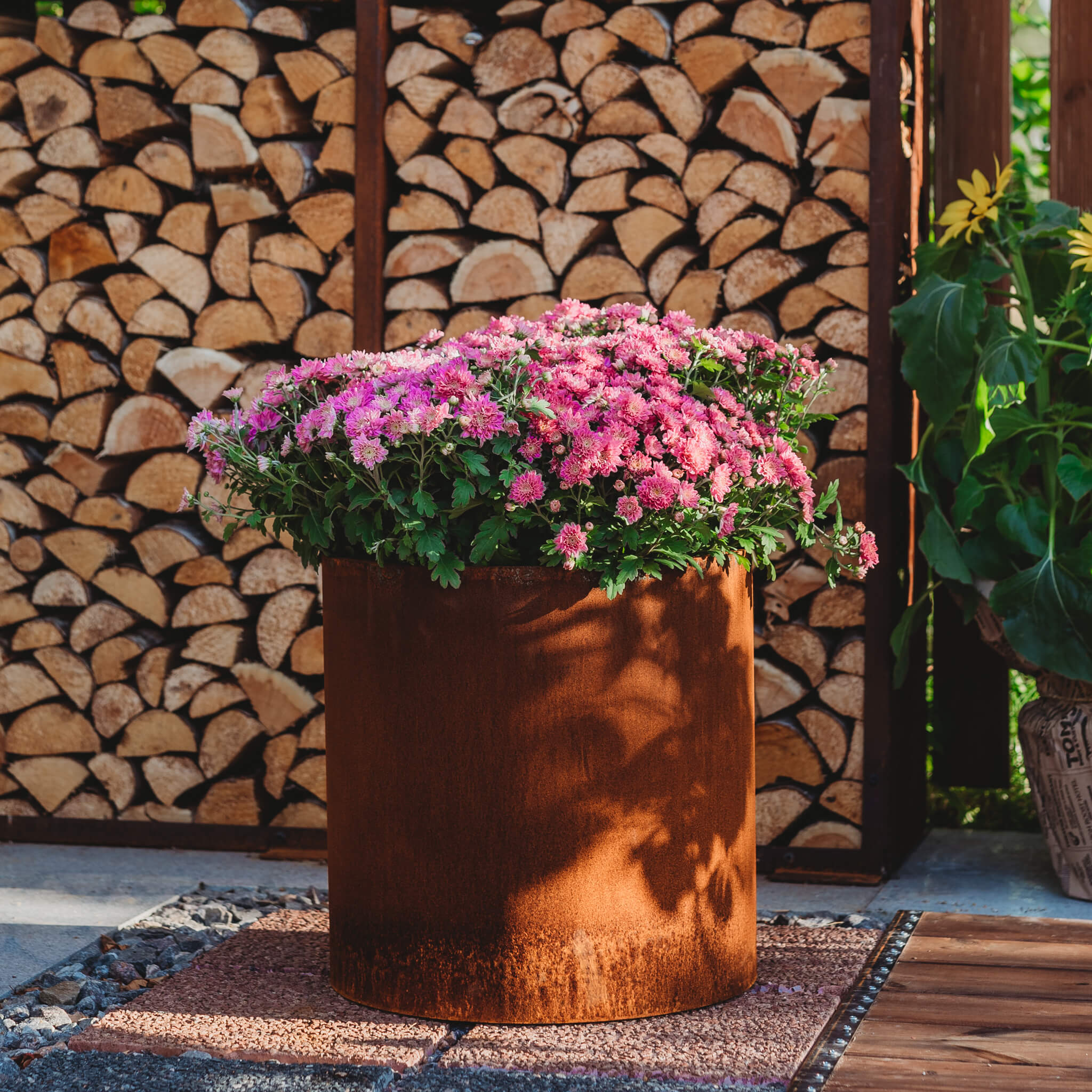 Corten-Teräs Istutusastia Pyöreä MYY – 5 Kokoa