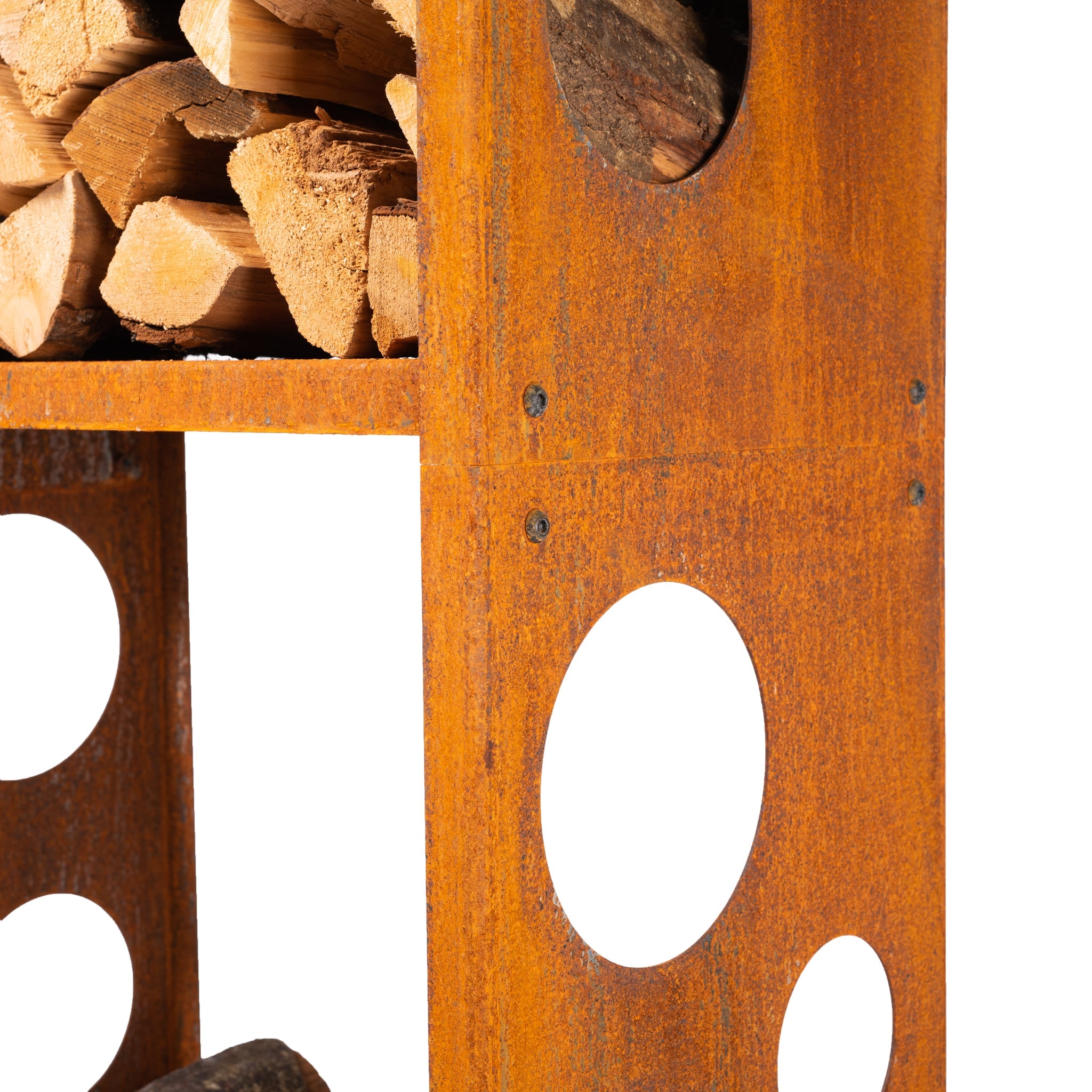 Halkoteline Woodstock 1 – Corten Teräs 60 × 37 × 170 cm