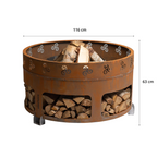 Antigo – Corten Teräs Ulkotulisija ø 116 cm