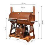 Savustusgrilli Smoky Beast XL – Corten Teräs 1,29 m²