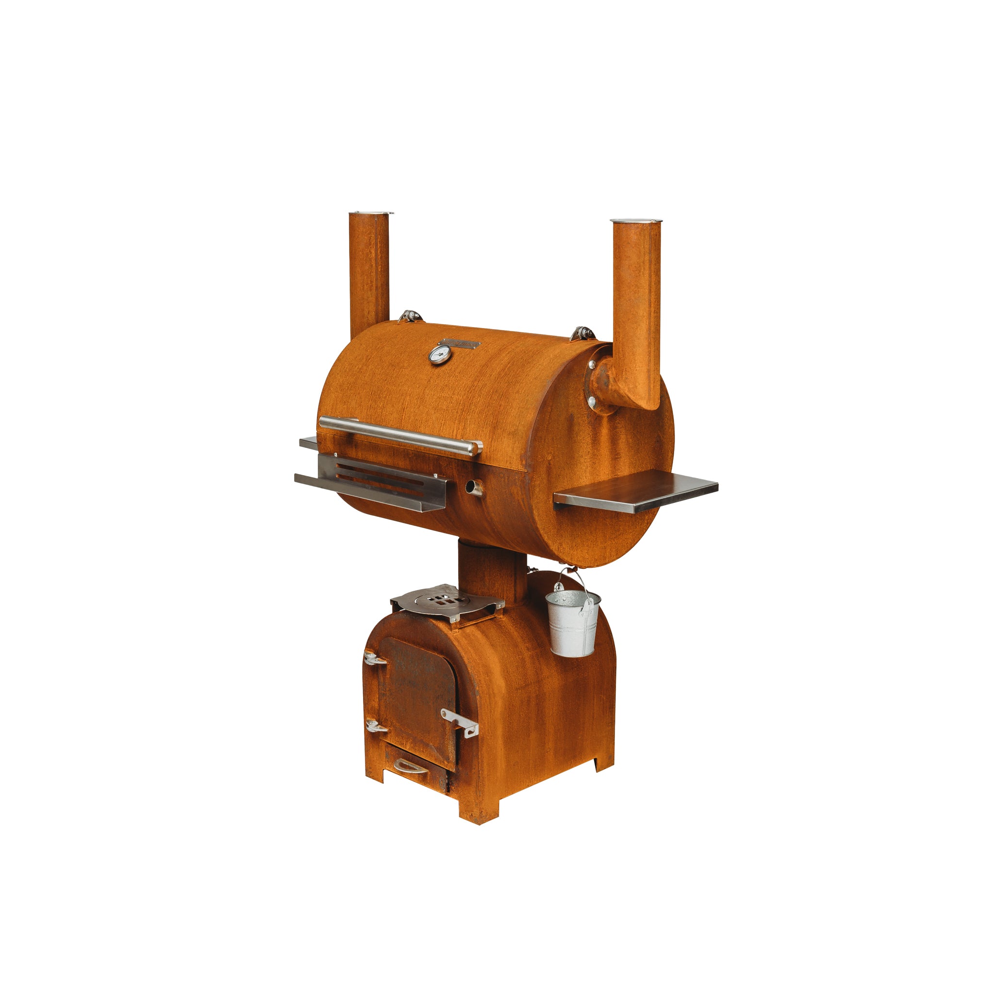 Savustusgrilli Smoky Beast – Corten Teräs 70 × 50 cm