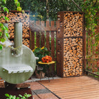 Halkoteline Woodstock 1 – Corten Teräs 60 × 37 × 170 cm