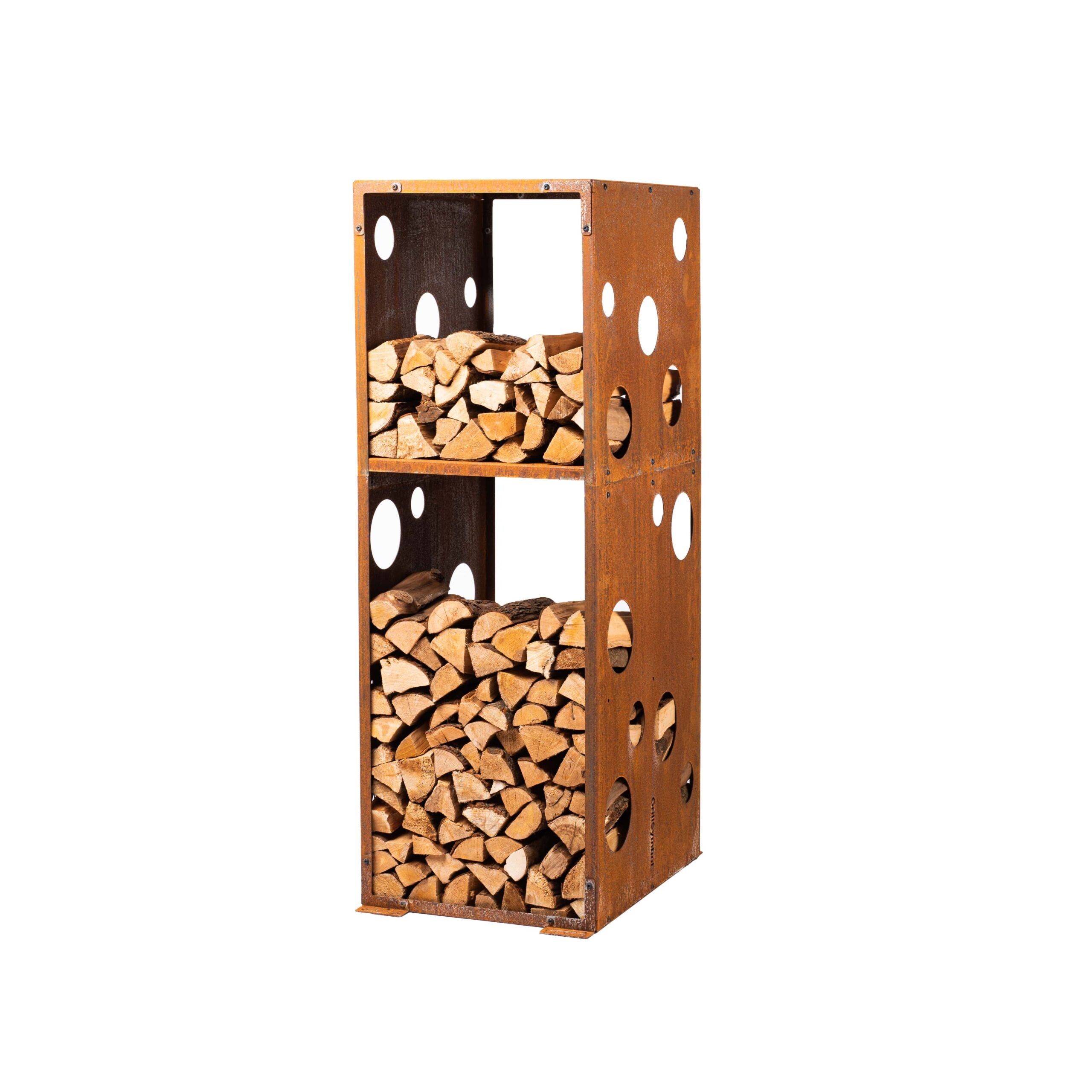 Halkoteline Woodstock 1XL – Corten Teräs 60 × 74 × 170 cm