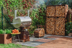 Halkoteline Woodstock 2 – Corten Teräs 119 × 37 × 170 cm