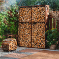 Halkoteline Woodstock 2 – Corten Teräs 119 × 37 × 170 cm