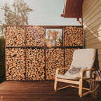 Halkoteline Woodstock 4 – Corten Teräs 237 × 37 × 170 cm