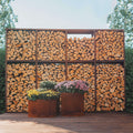 Halkoteline Woodstock 4XL – Corten Teräs 237 × 74 × 170 cm